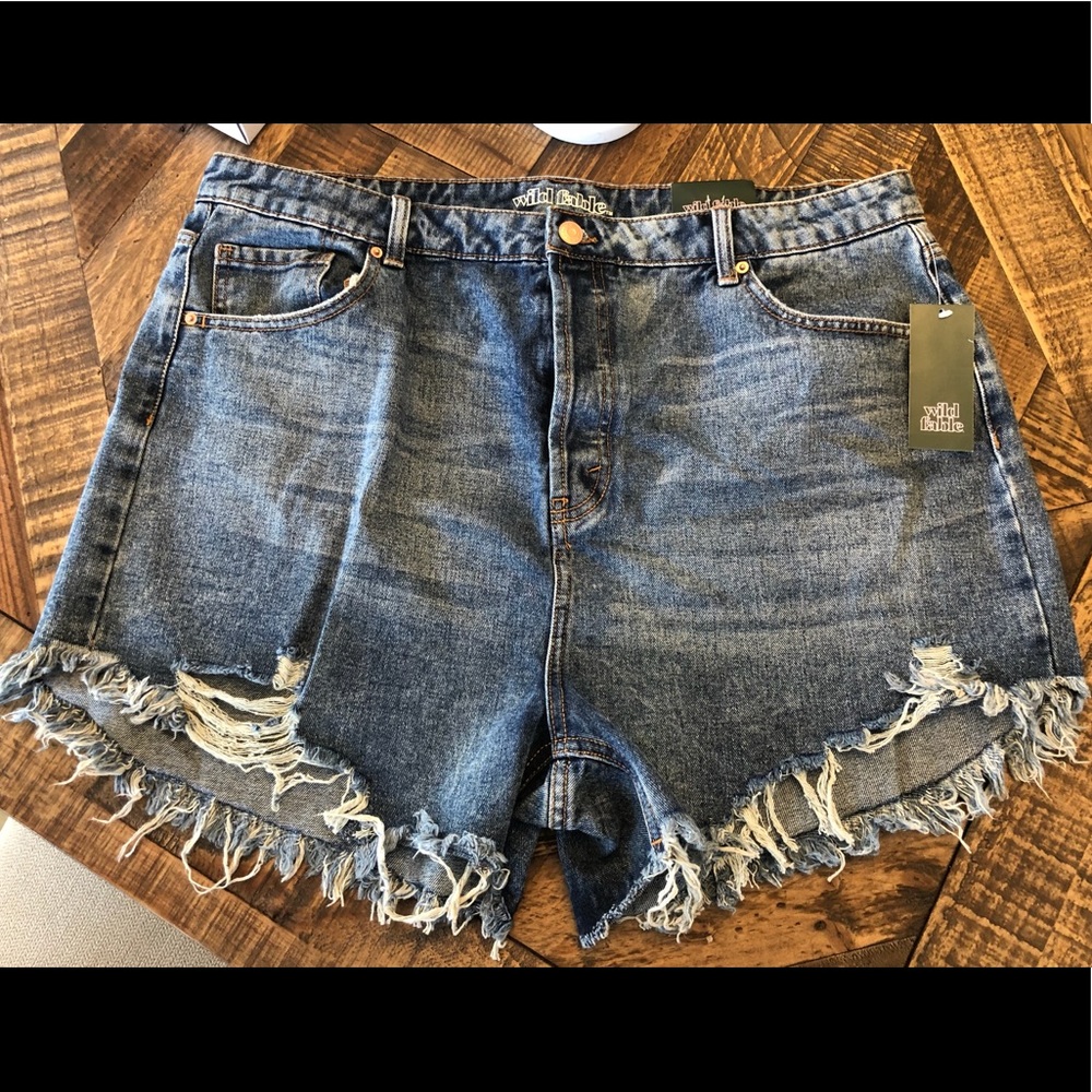 Women’s high rise shorts, size 18